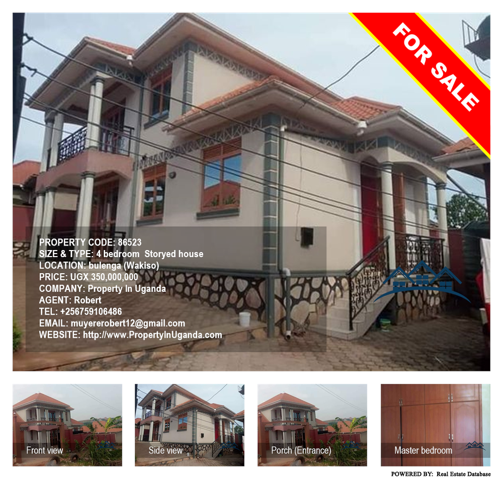 4 bedroom Storeyed house  for sale in Bulenga Wakiso Uganda, code: 86523