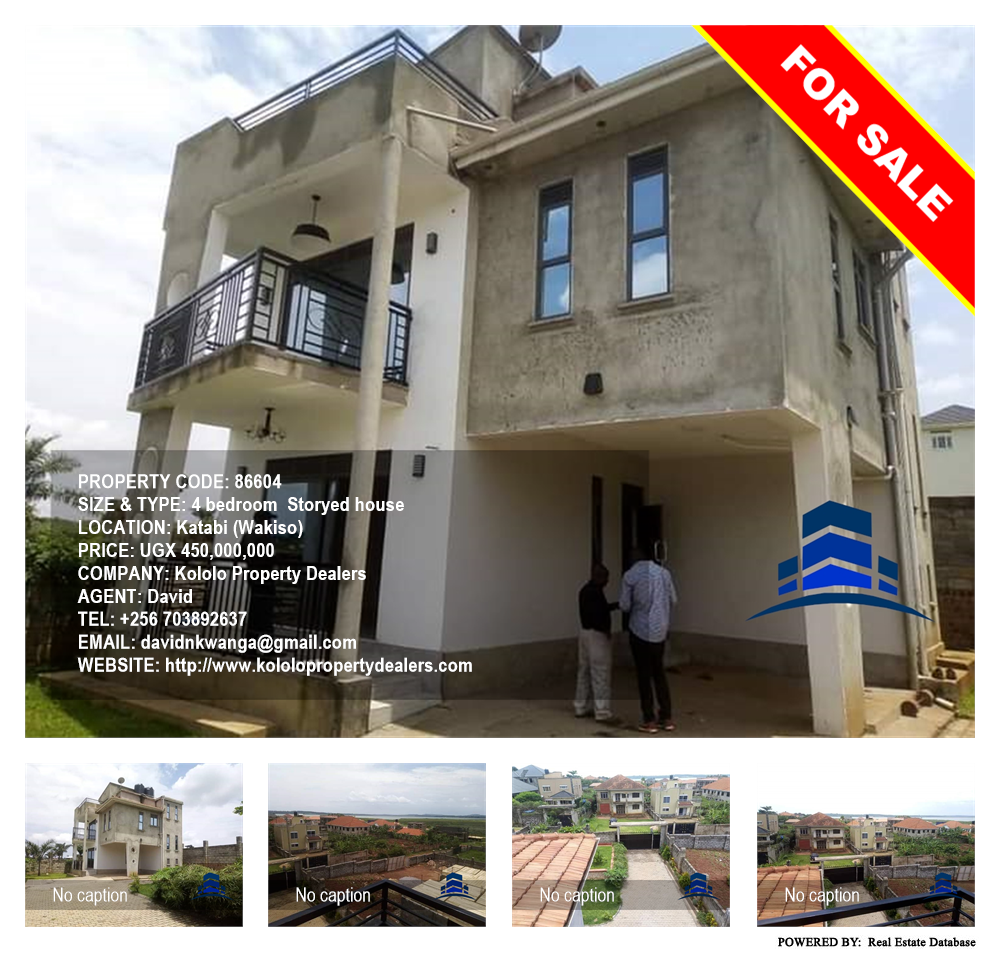 4 bedroom Storeyed house  for sale in Katabi Wakiso Uganda, code: 86604
