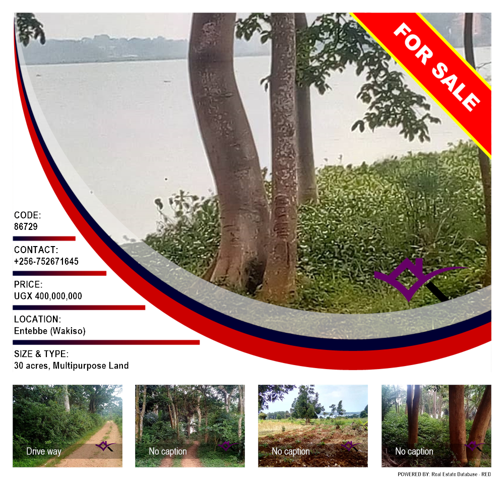 Multipurpose Land  for sale in Entebbe Wakiso Uganda, code: 86729