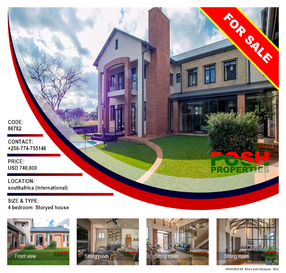 4 bedroom Storeyed house  for sale in Southafrica International Uganda, code: 86782