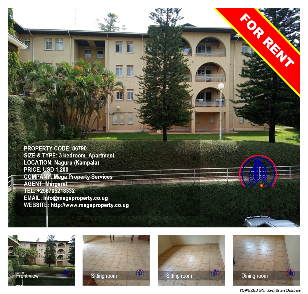 3 bedroom Apartment  for rent in Naguru Kampala Uganda, code: 86790