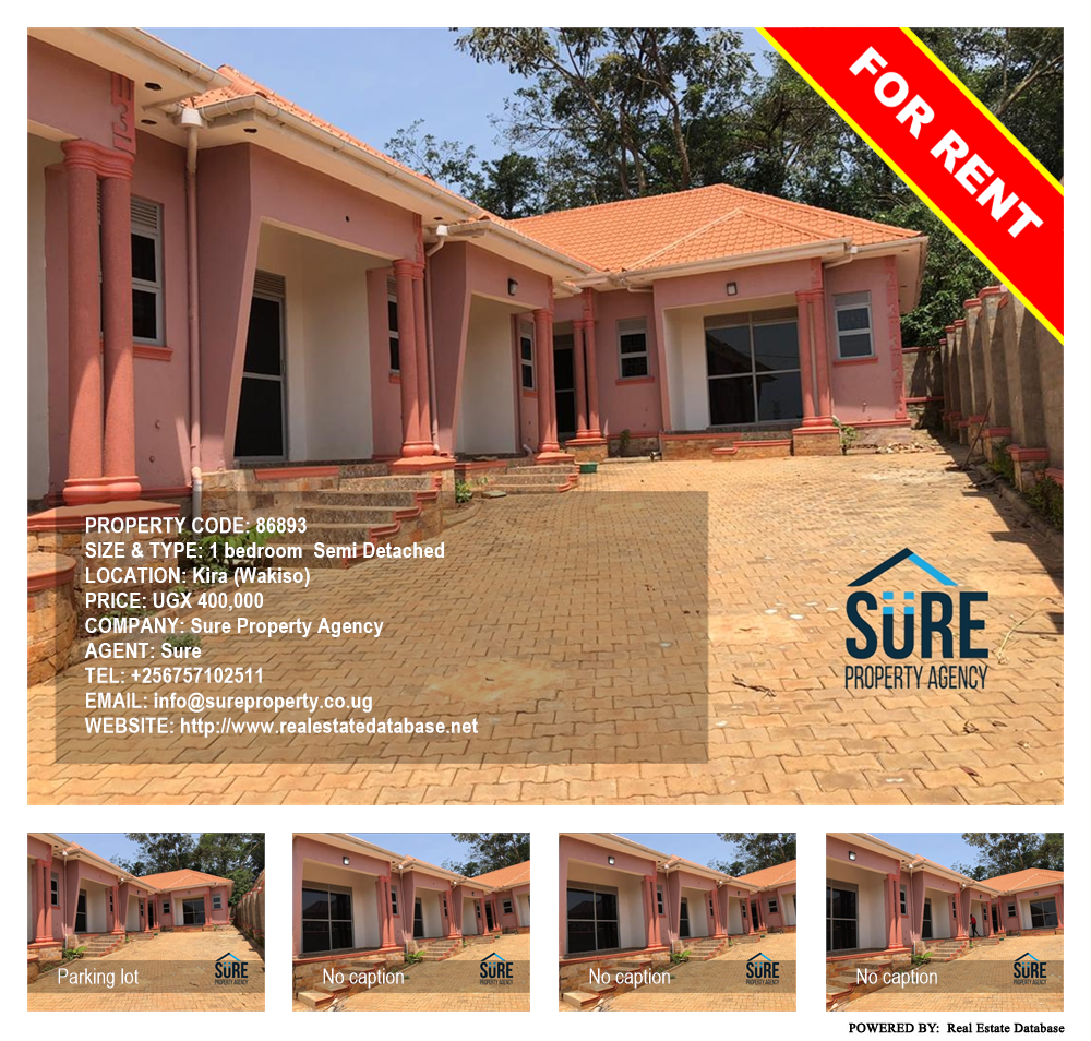 1 bedroom Semi Detached  for rent in Kira Wakiso Uganda, code: 86893