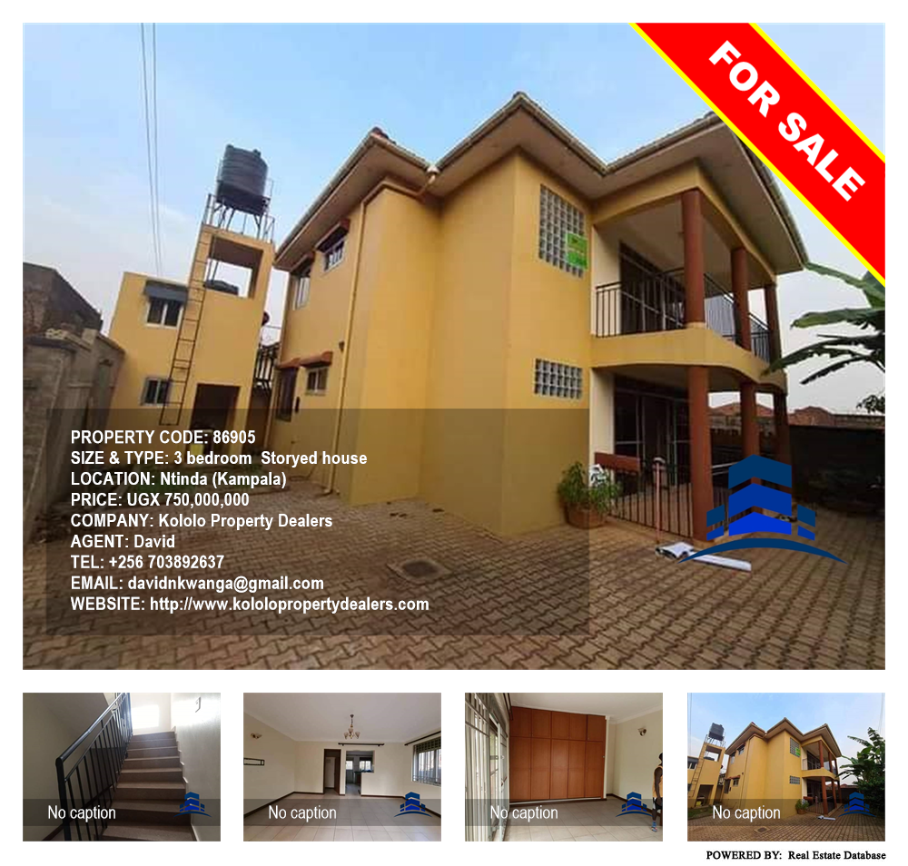 3 bedroom Storeyed house  for sale in Ntinda Kampala Uganda, code: 86905
