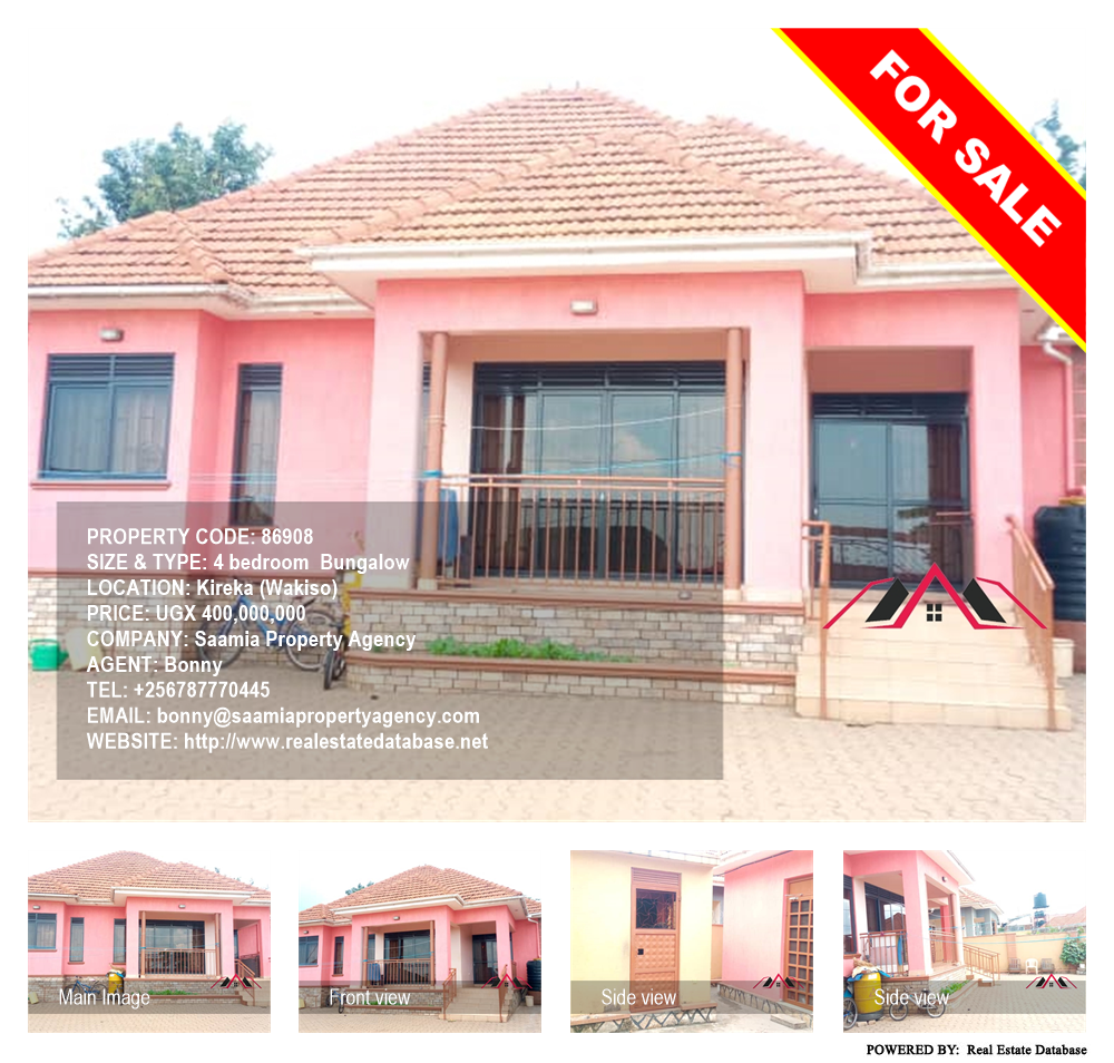 4 bedroom Bungalow  for sale in Kireka Wakiso Uganda, code: 86908