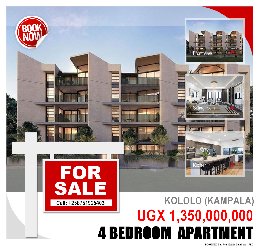 4 bedroom Apartment  for sale in Kololo Kampala Uganda, code: 86939