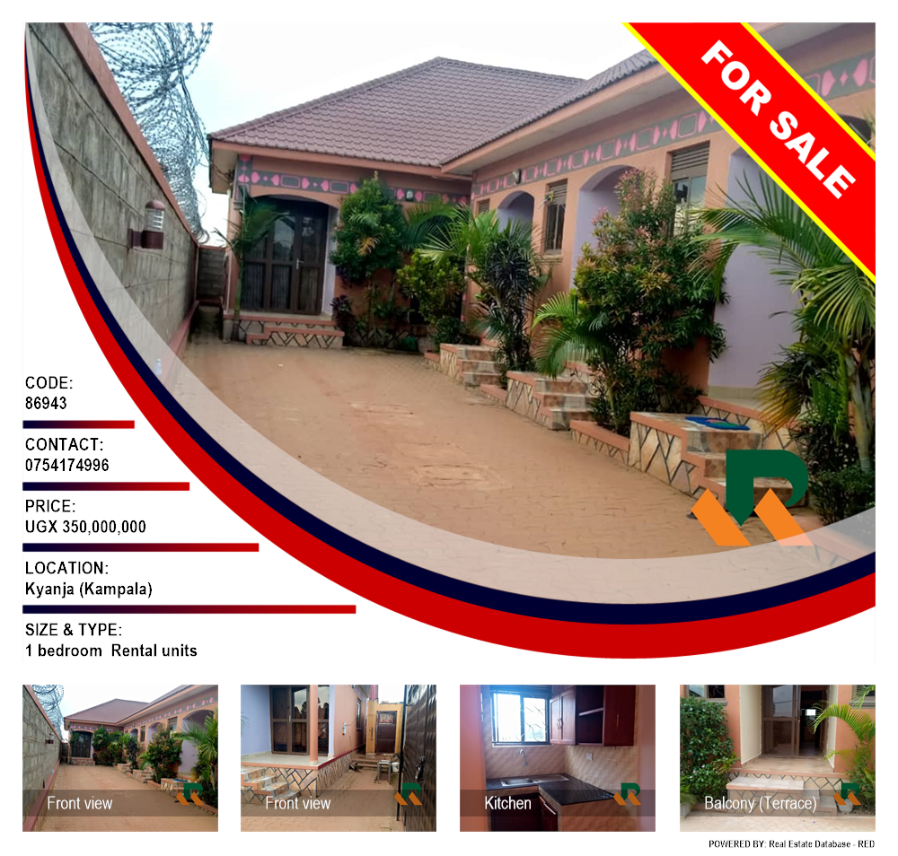 1 bedroom Rental units  for sale in Kyanja Kampala Uganda, code: 86943