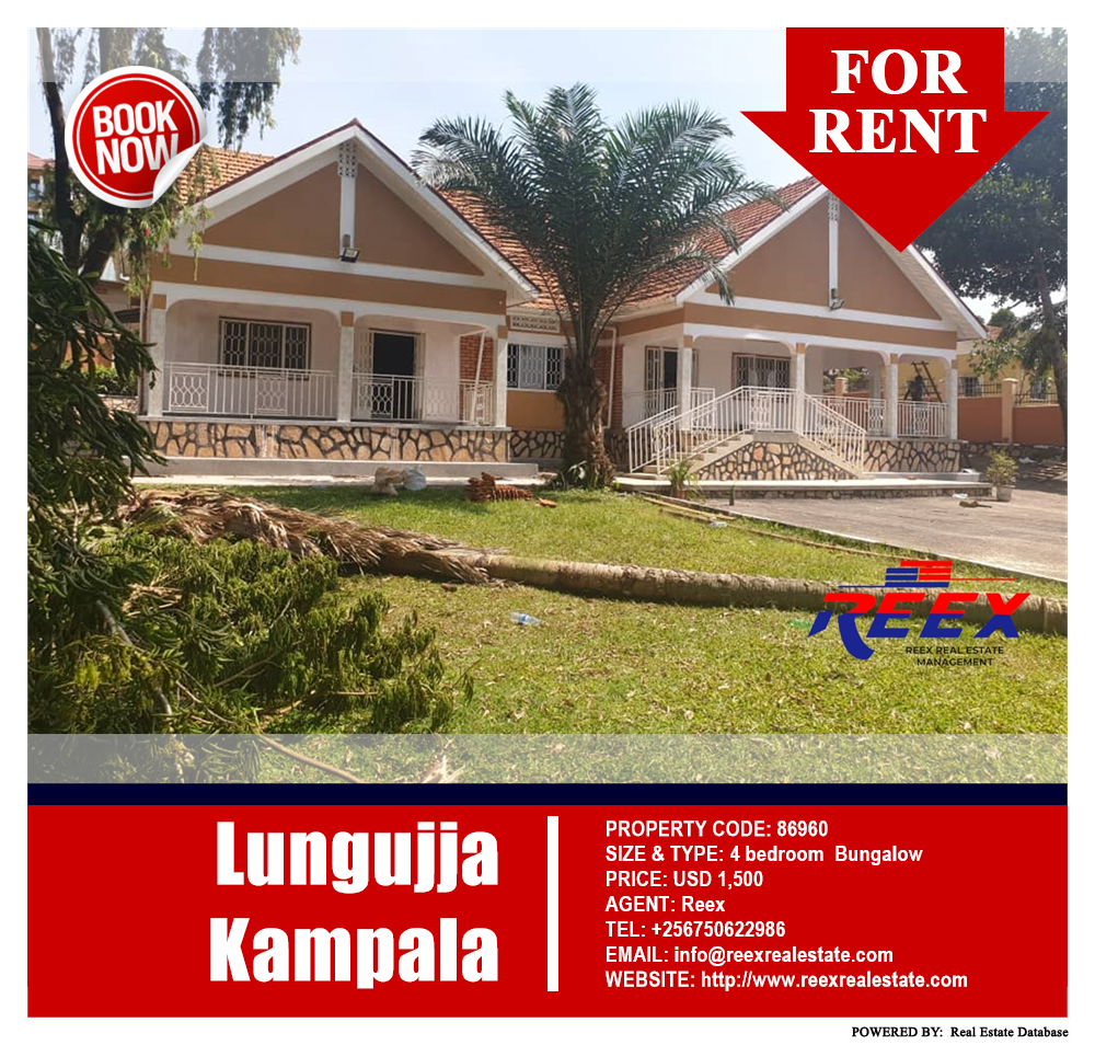 4 bedroom Bungalow  for rent in Lungujja Kampala Uganda, code: 86960