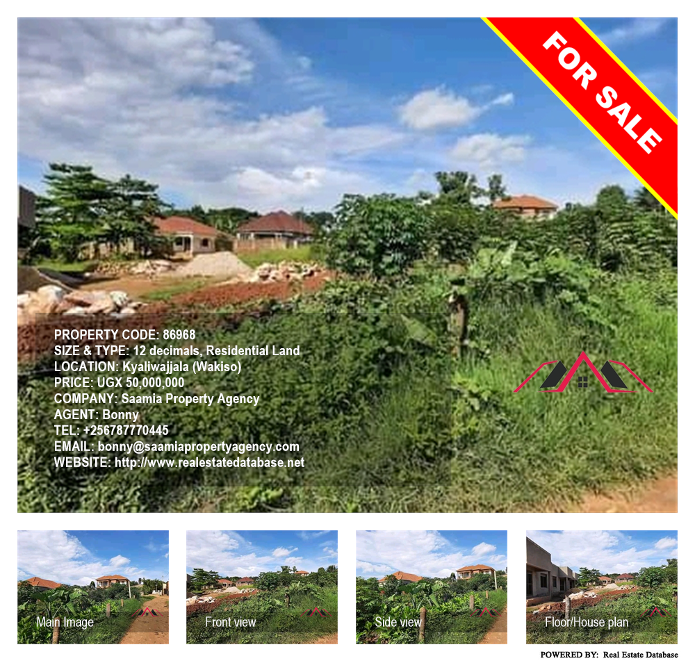 Residential Land  for sale in Kyaliwajjala Wakiso Uganda, code: 86968