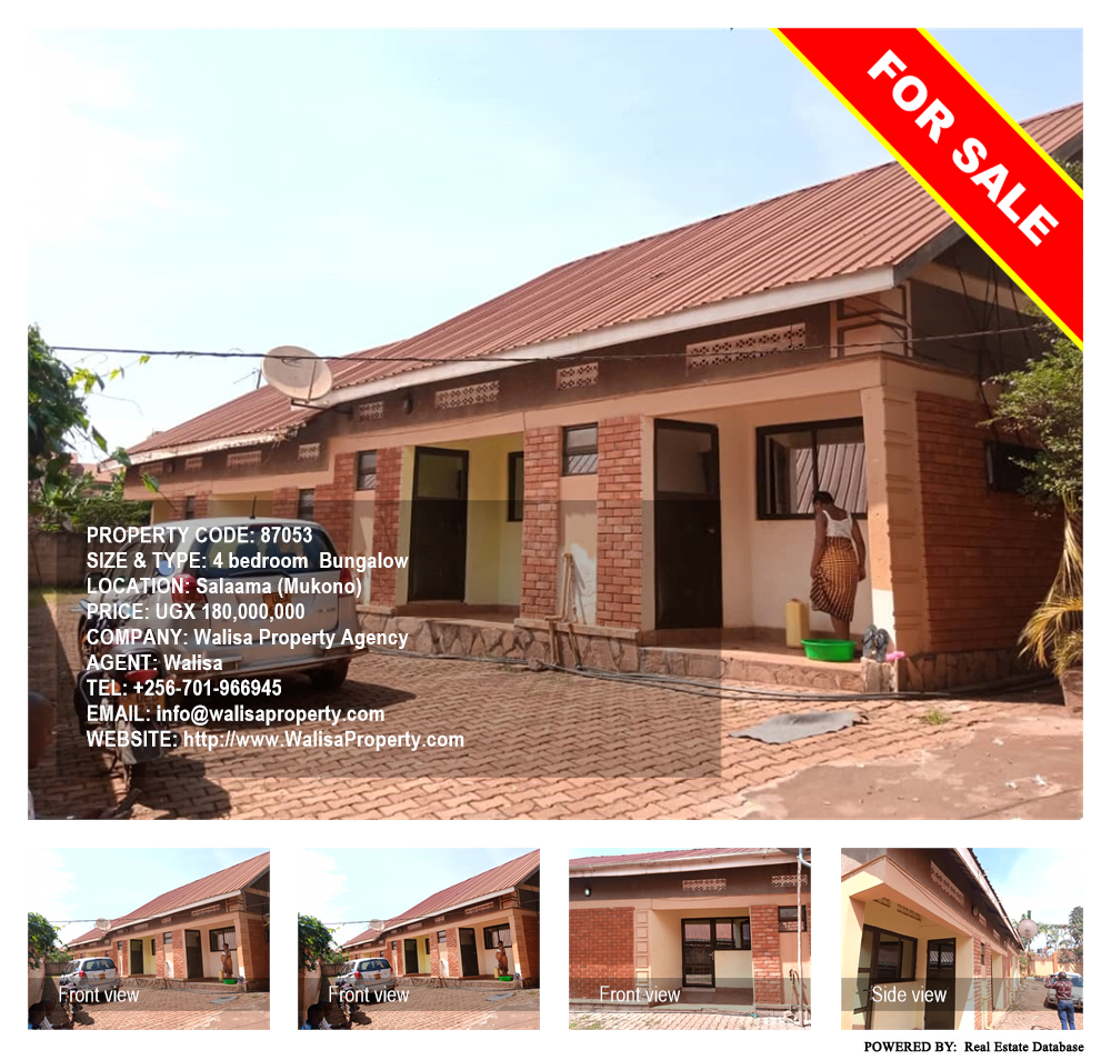 4 bedroom Bungalow  for sale in Salaama Mukono Uganda, code: 87053