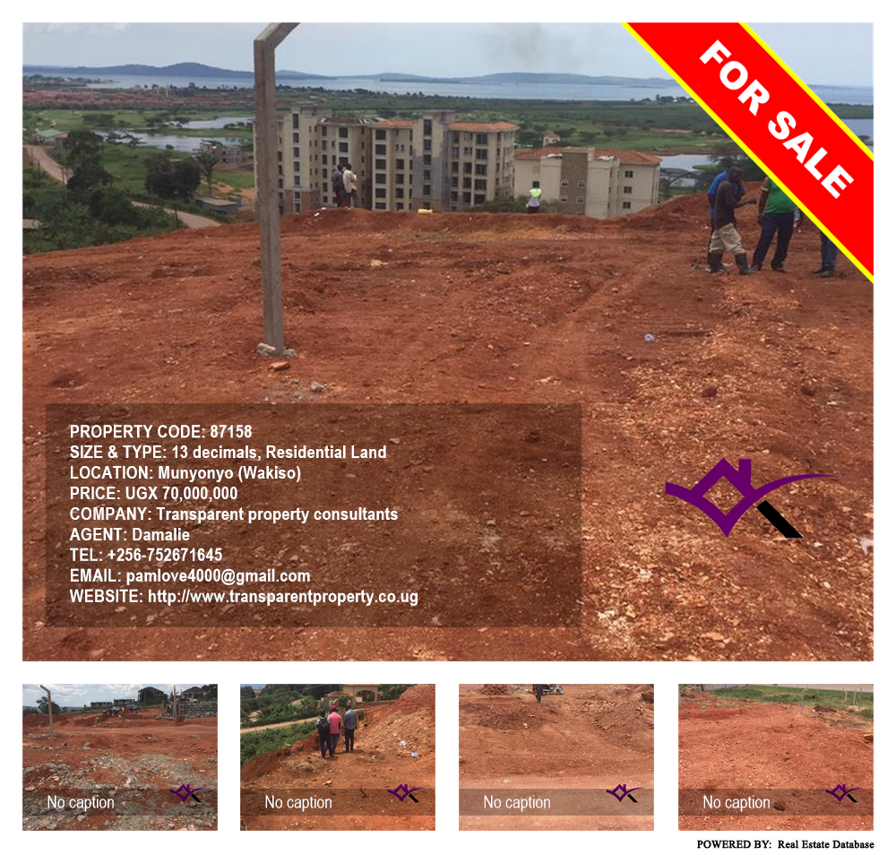 Residential Land  for sale in Munyonyo Wakiso Uganda, code: 87158