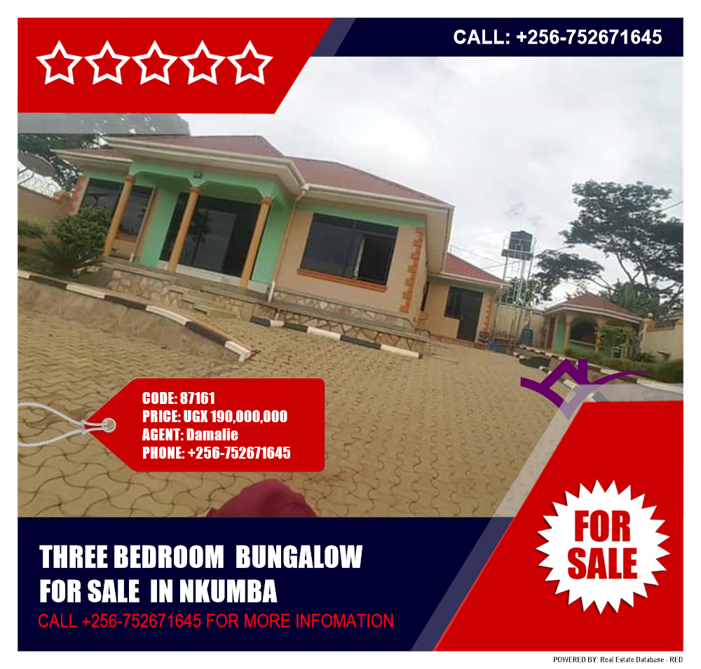 3 bedroom Bungalow  for sale in Nkumba Wakiso Uganda, code: 87161