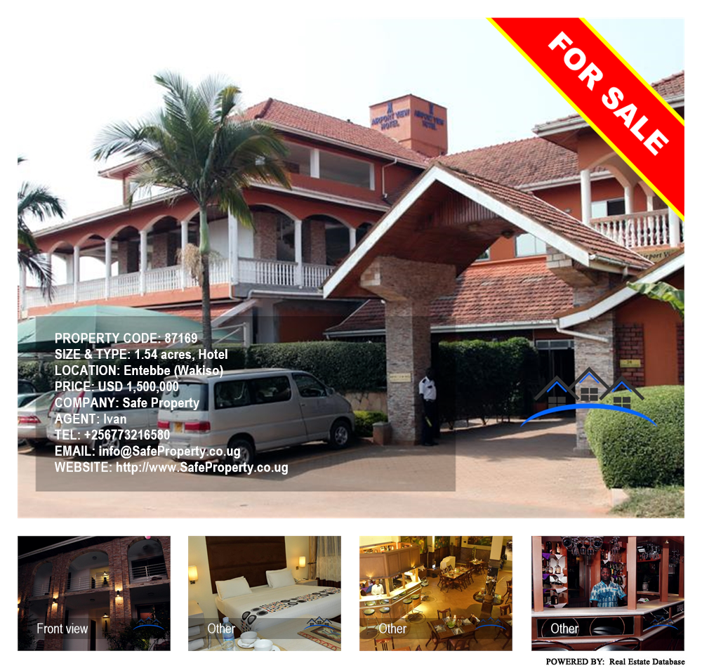 Hotel  for sale in Entebbe Wakiso Uganda, code: 87169