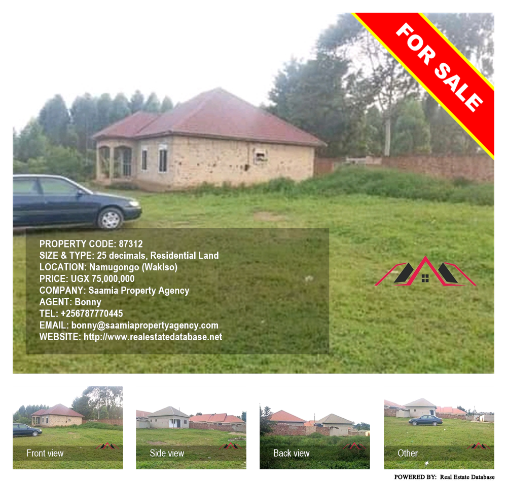Residential Land  for sale in Namugongo Wakiso Uganda, code: 87312