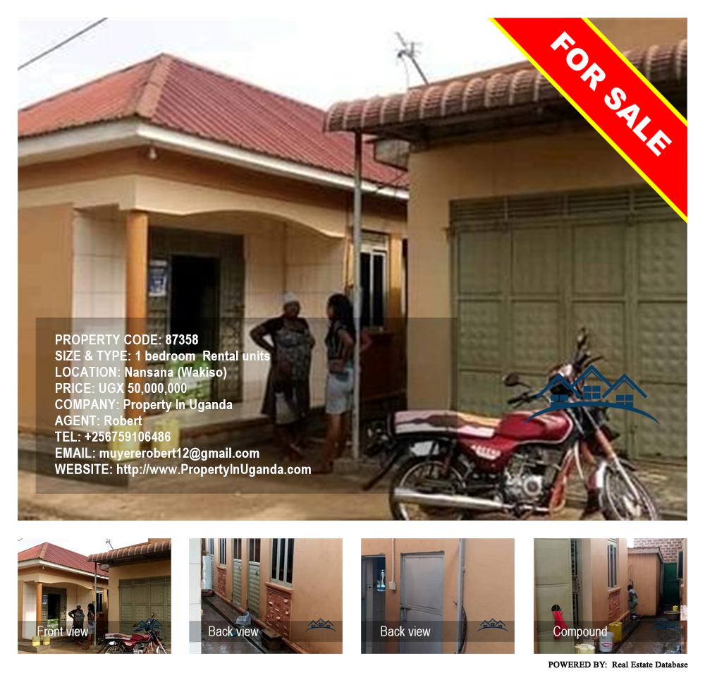 1 bedroom Rental units  for sale in Nansana Wakiso Uganda, code: 87358