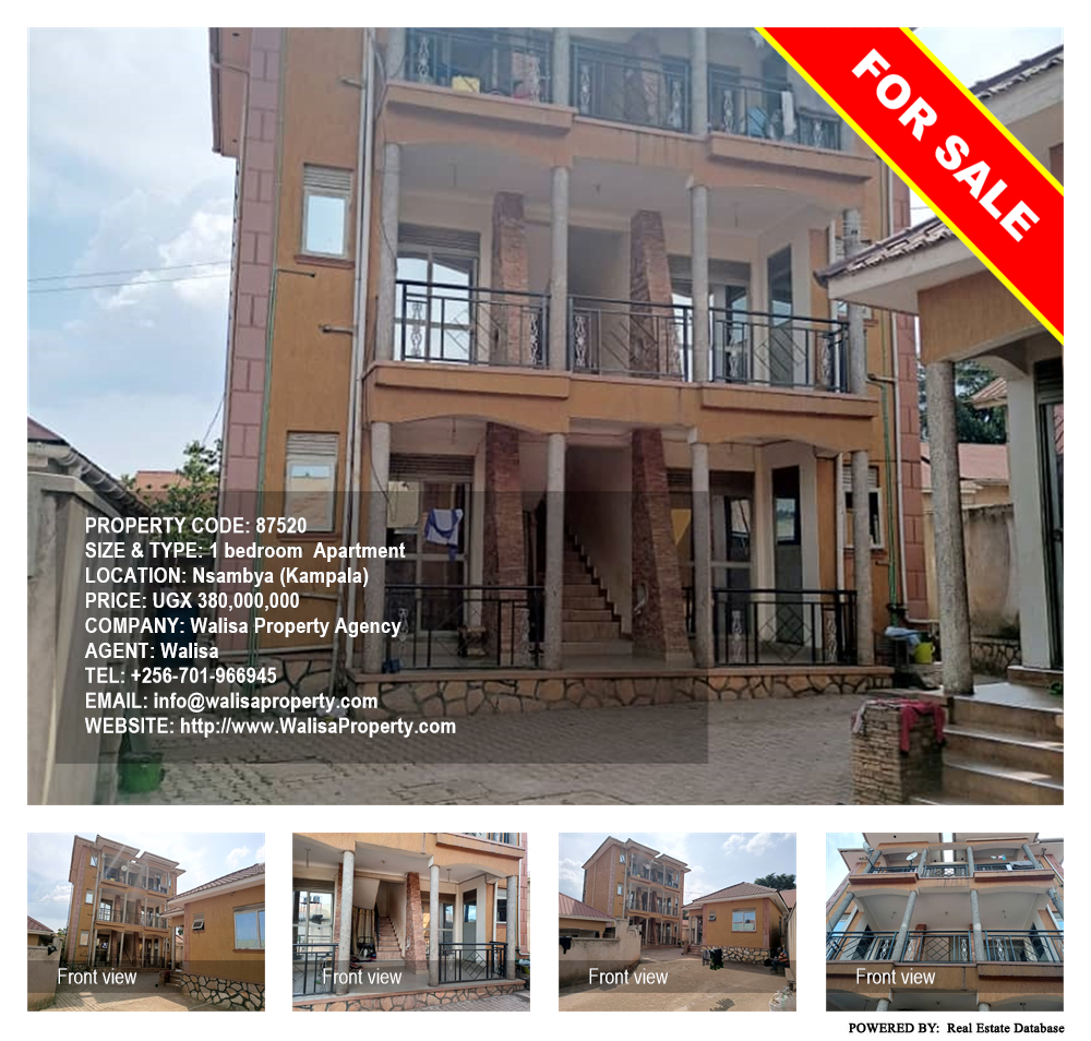 1 bedroom Apartment  for sale in Nsambya Kampala Uganda, code: 87520