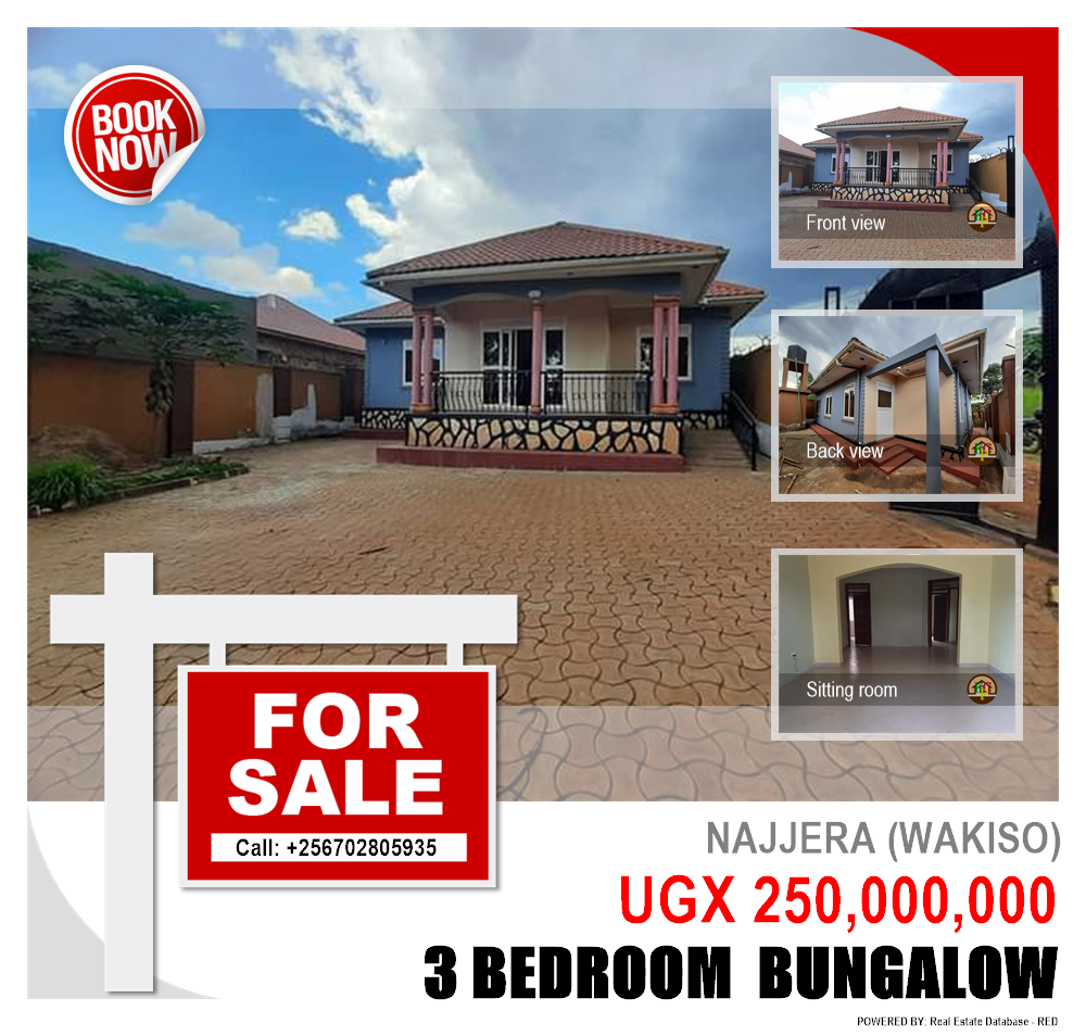 3 bedroom Bungalow  for sale in Najjera Wakiso Uganda, code: 87528