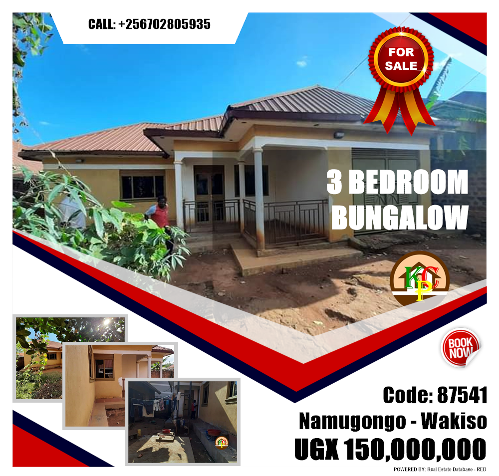 3 bedroom Bungalow  for sale in Namugongo Wakiso Uganda, code: 87541