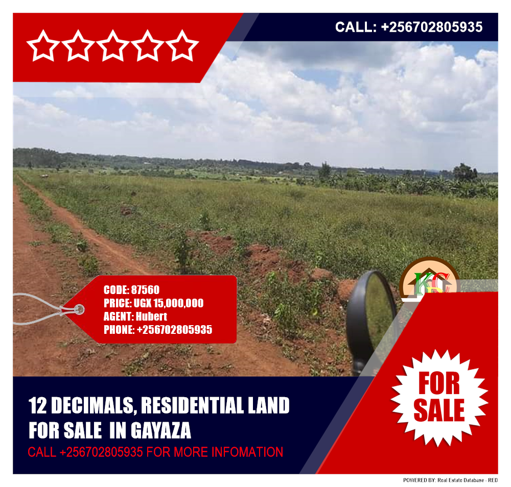 Residential Land  for sale in Gayaza Wakiso Uganda, code: 87560