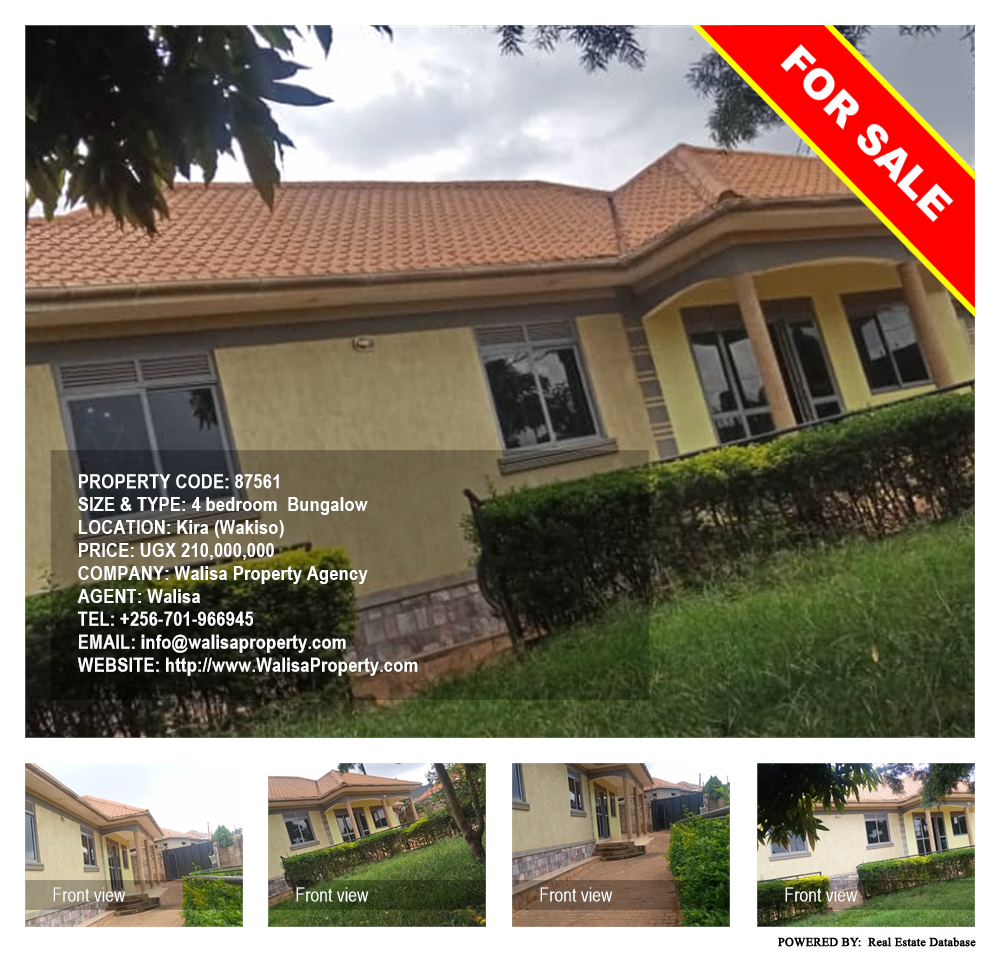4 bedroom Bungalow  for sale in Kira Wakiso Uganda, code: 87561