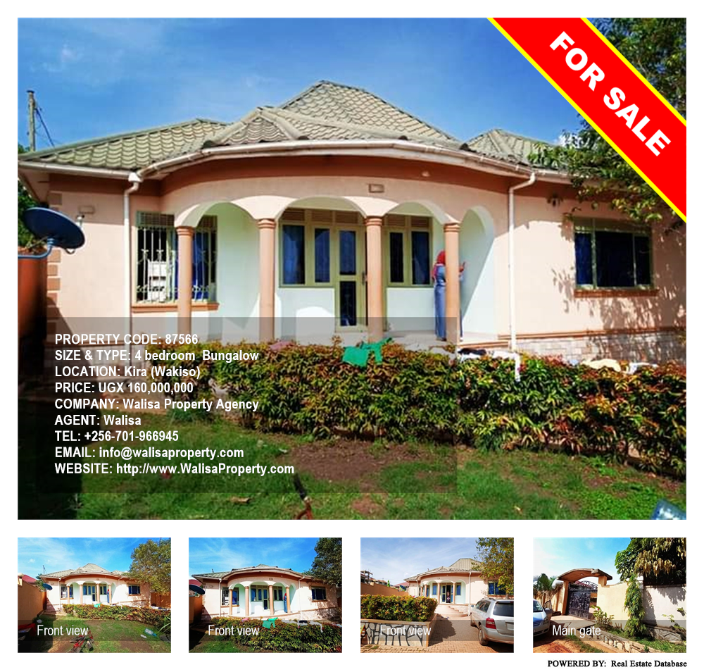 4 bedroom Bungalow  for sale in Kira Wakiso Uganda, code: 87566