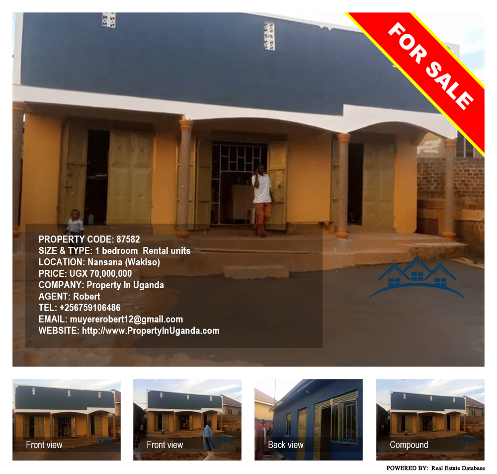 1 bedroom Rental units  for sale in Nansana Wakiso Uganda, code: 87582