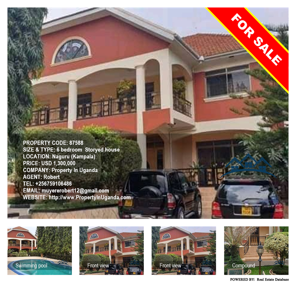 6 bedroom Storeyed house  for sale in Naguru Kampala Uganda, code: 87588