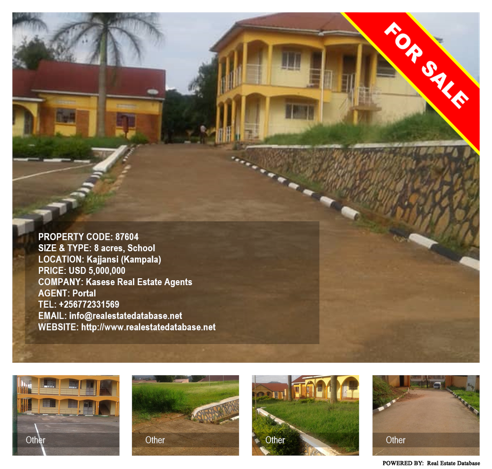 School  for sale in Kajjansi Kampala Uganda, code: 87604