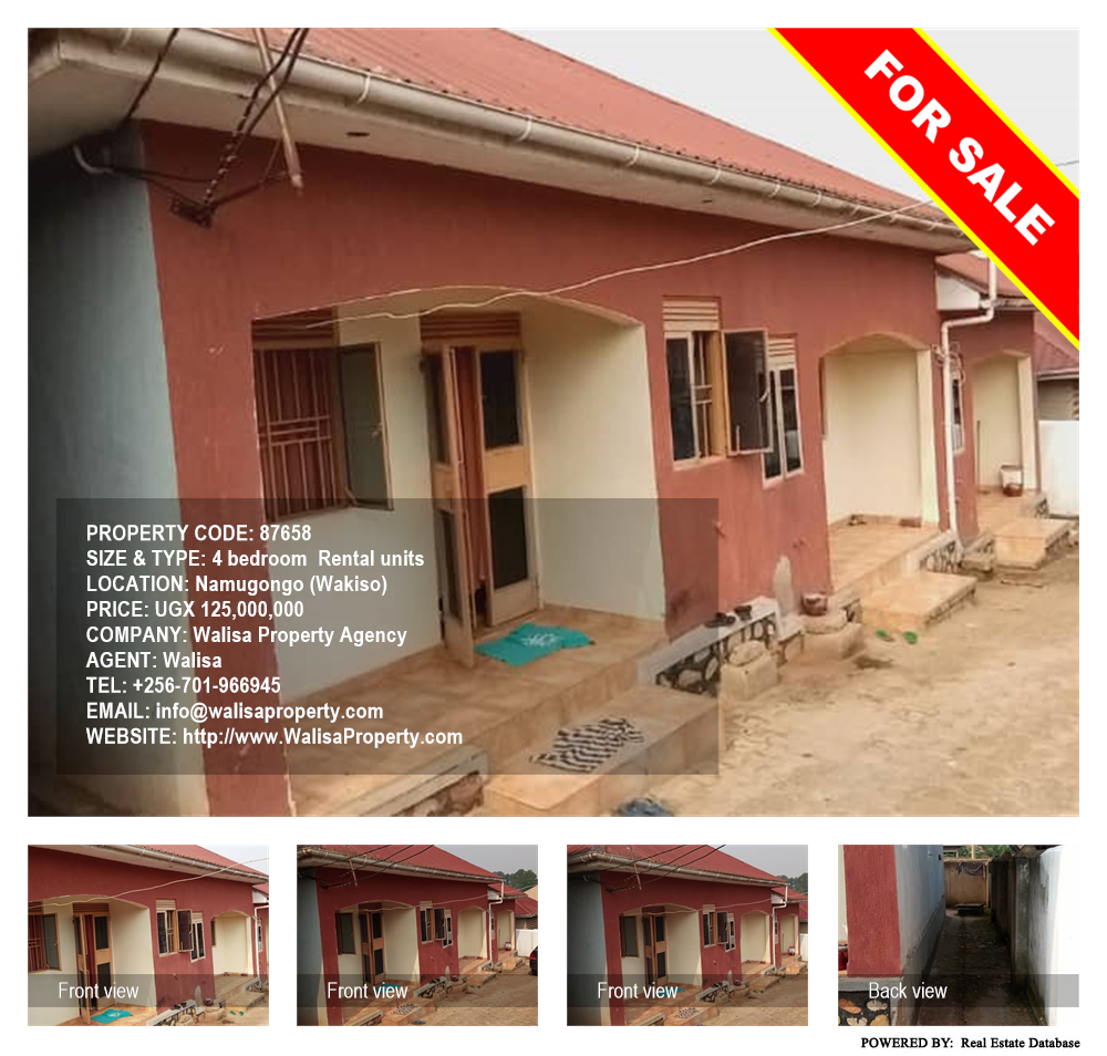 4 bedroom Rental units  for sale in Namugongo Wakiso Uganda, code: 87658