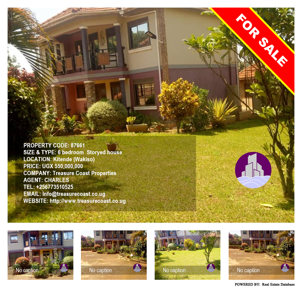 6 bedroom Storeyed house  for sale in Kitende Wakiso Uganda, code: 87661