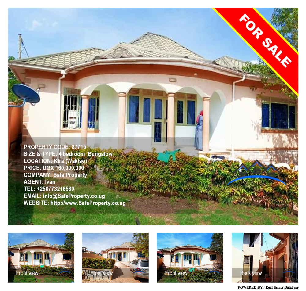 4 bedroom Bungalow  for sale in Kira Wakiso Uganda, code: 87715