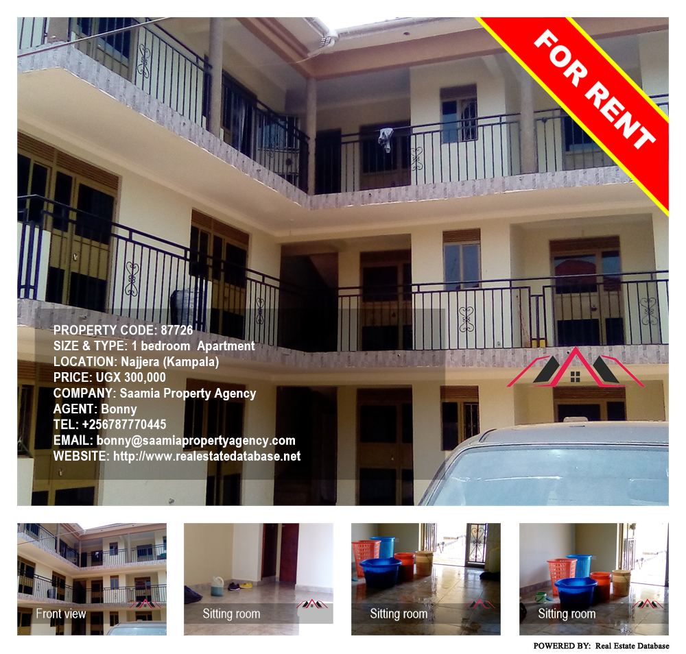 1 bedroom Apartment  for rent in Najjera Kampala Uganda, code: 87726