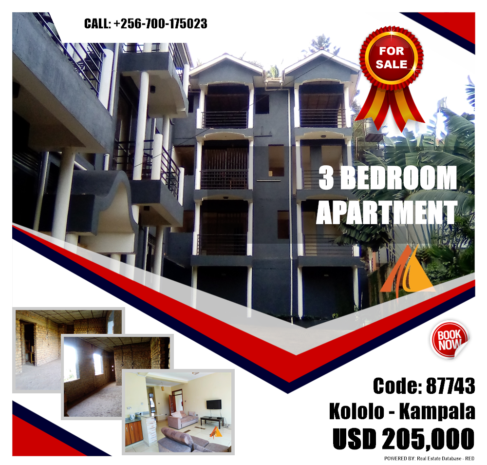 3 bedroom Apartment  for sale in Kololo Kampala Uganda, code: 87743