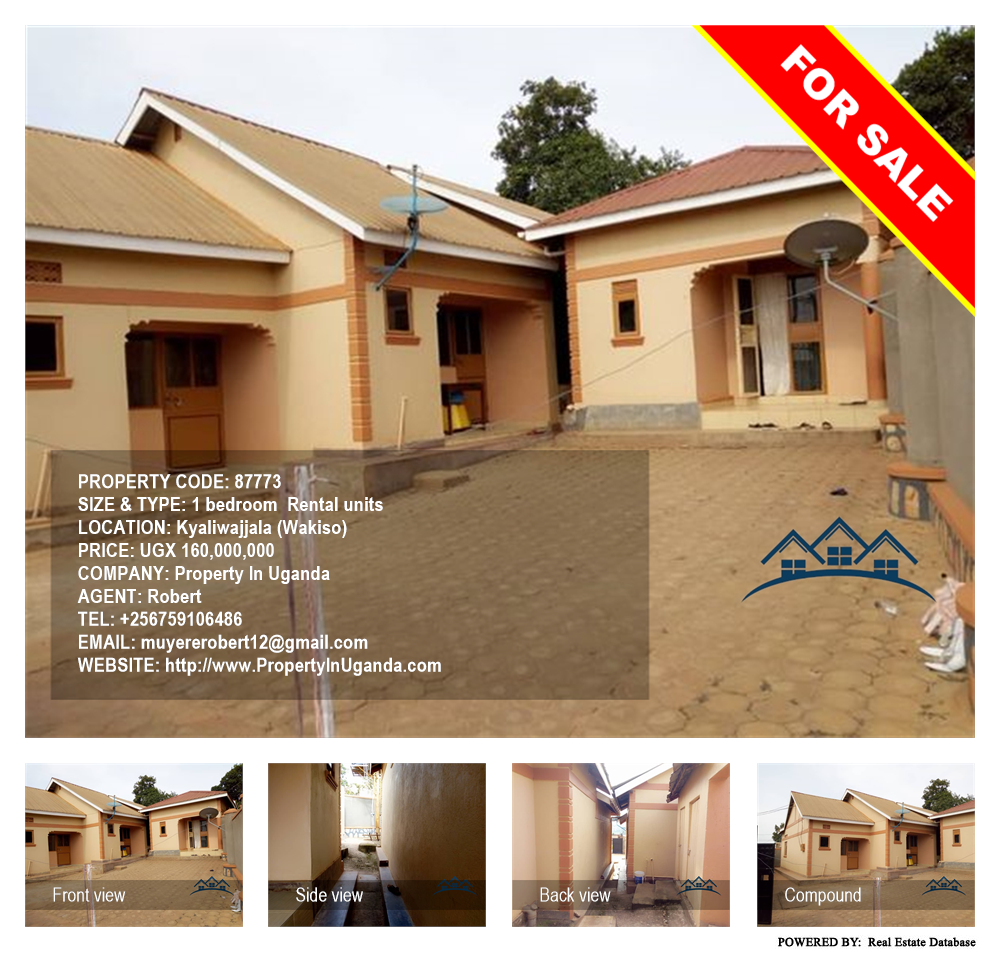 1 bedroom Rental units  for sale in Kyaliwajjala Wakiso Uganda, code: 87773