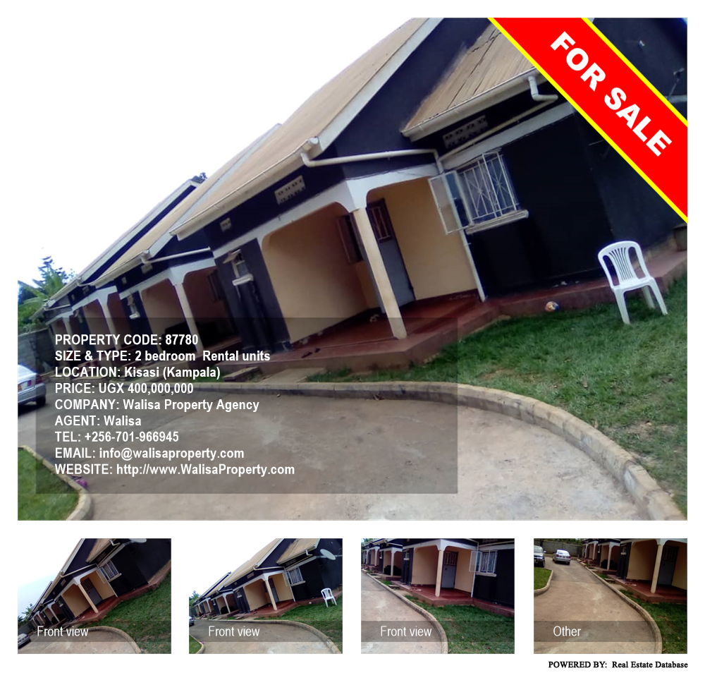 2 bedroom Rental units  for sale in Kisaasi Kampala Uganda, code: 87780