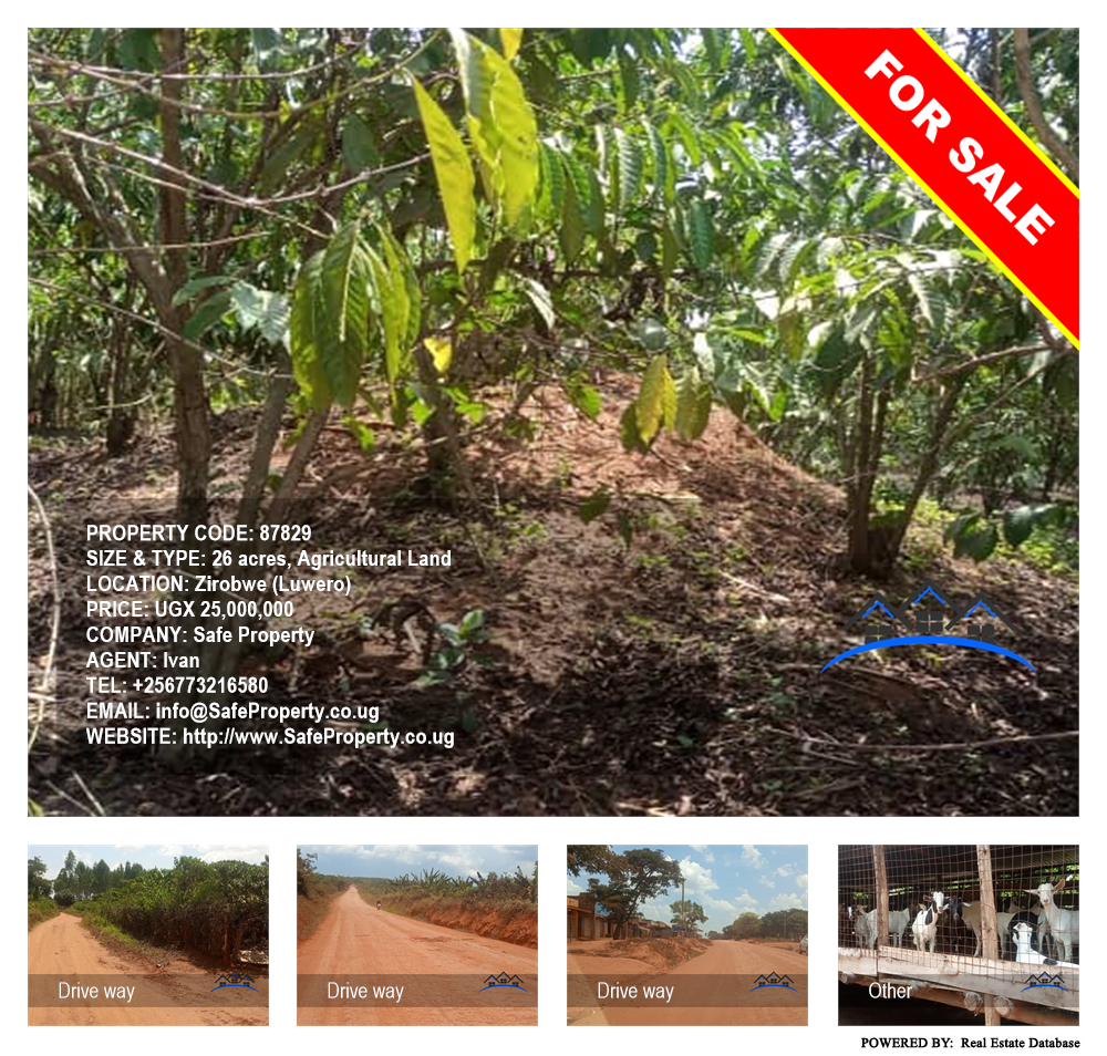 Agricultural Land  for sale in Ziloobwe Luweero Uganda, code: 87829