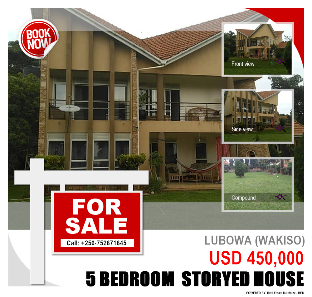 5 bedroom Storeyed house  for sale in Lubowa Wakiso Uganda, code: 87846