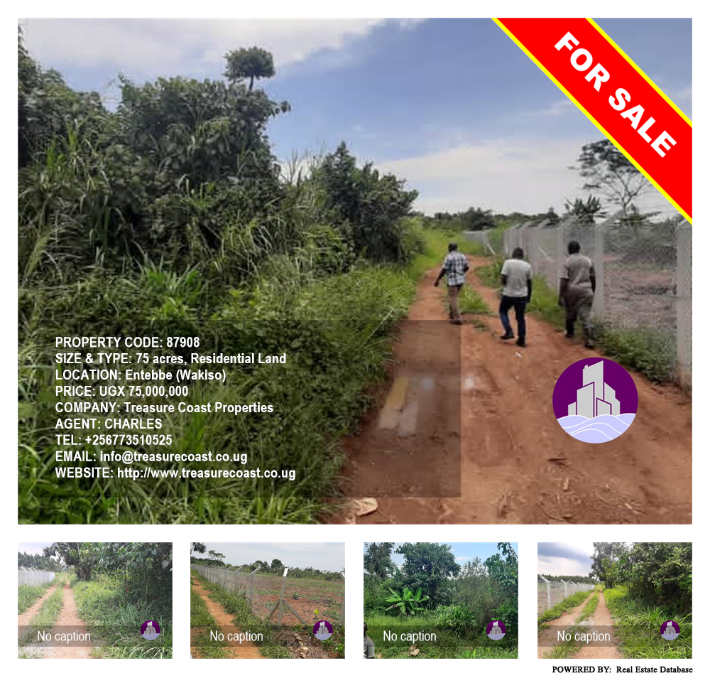 Residential Land  for sale in Entebbe Wakiso Uganda, code: 87908