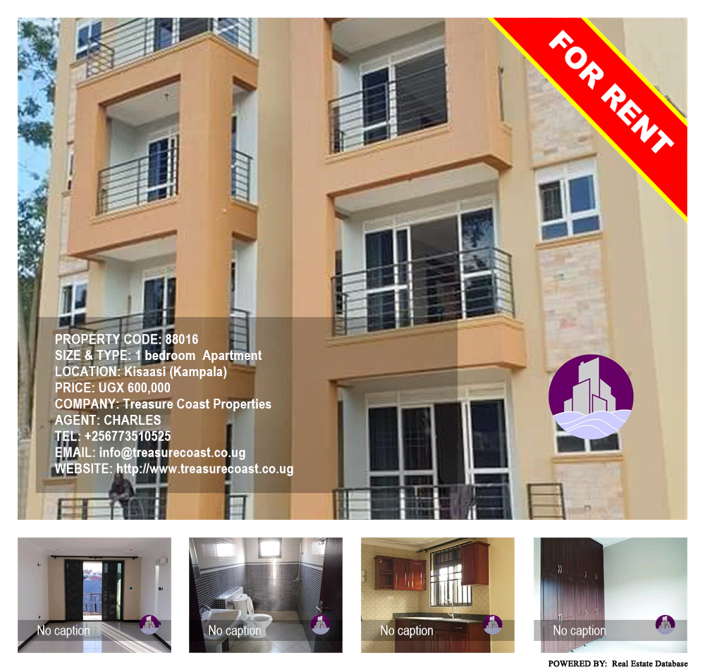 1 bedroom Apartment  for rent in Kisaasi Kampala Uganda, code: 88016