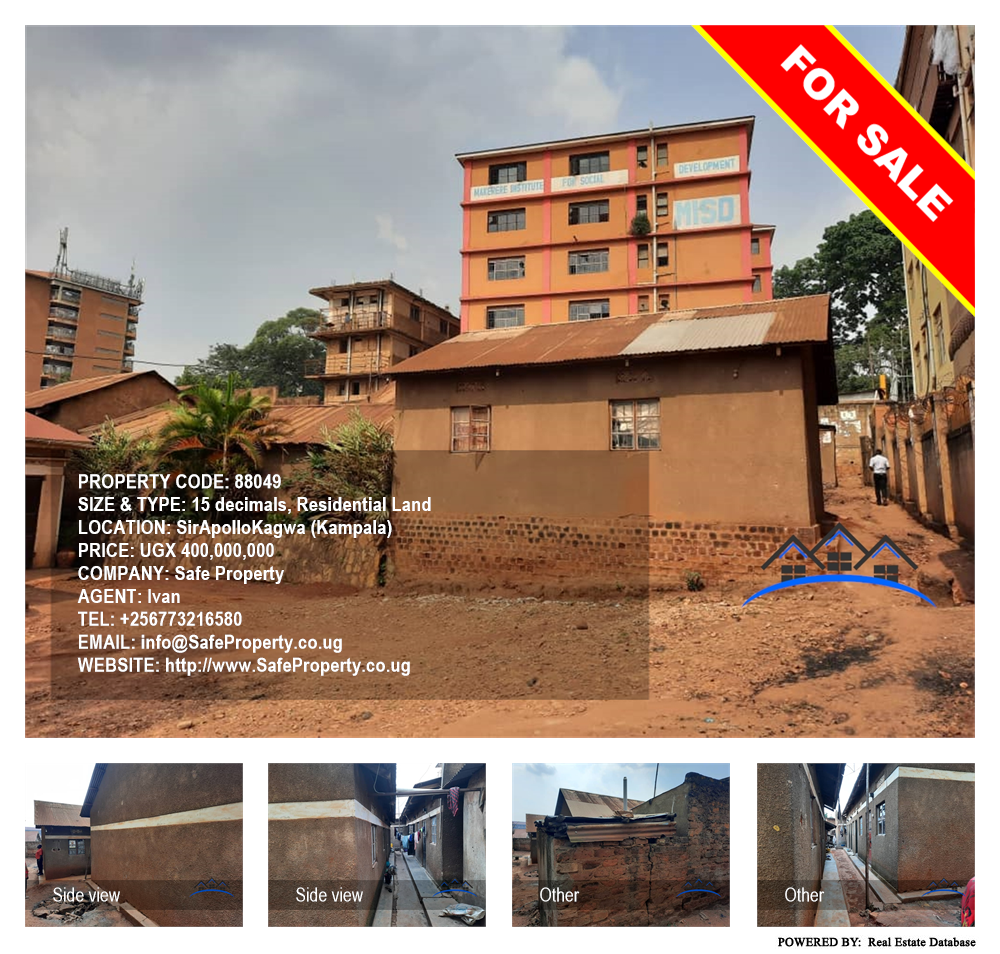 Residential Land  for sale in Sirapollokaggwa Kampala Uganda, code: 88049