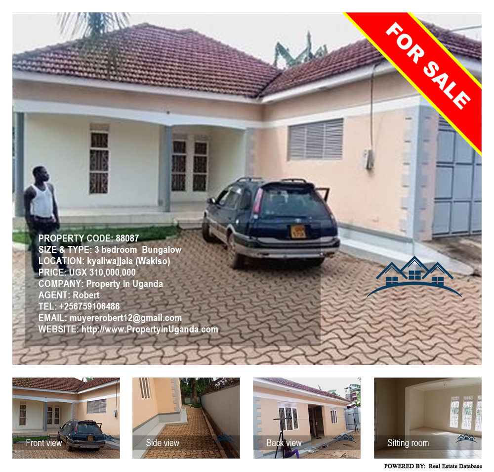 3 bedroom Bungalow  for sale in Kyaliwajjala Wakiso Uganda, code: 88087