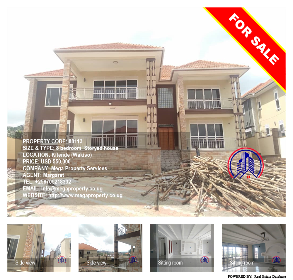 8 bedroom Storeyed house  for sale in Kitende Wakiso Uganda, code: 88113