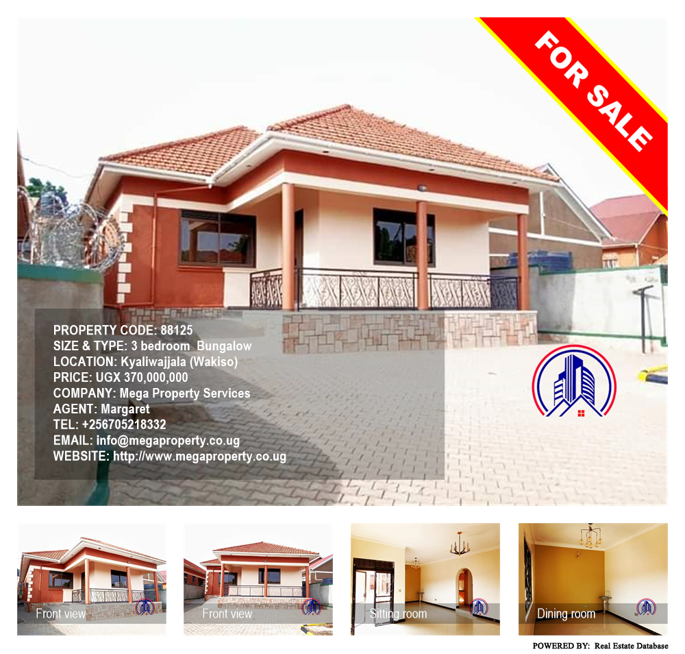 3 bedroom Bungalow  for sale in Kyaliwajjala Wakiso Uganda, code: 88125