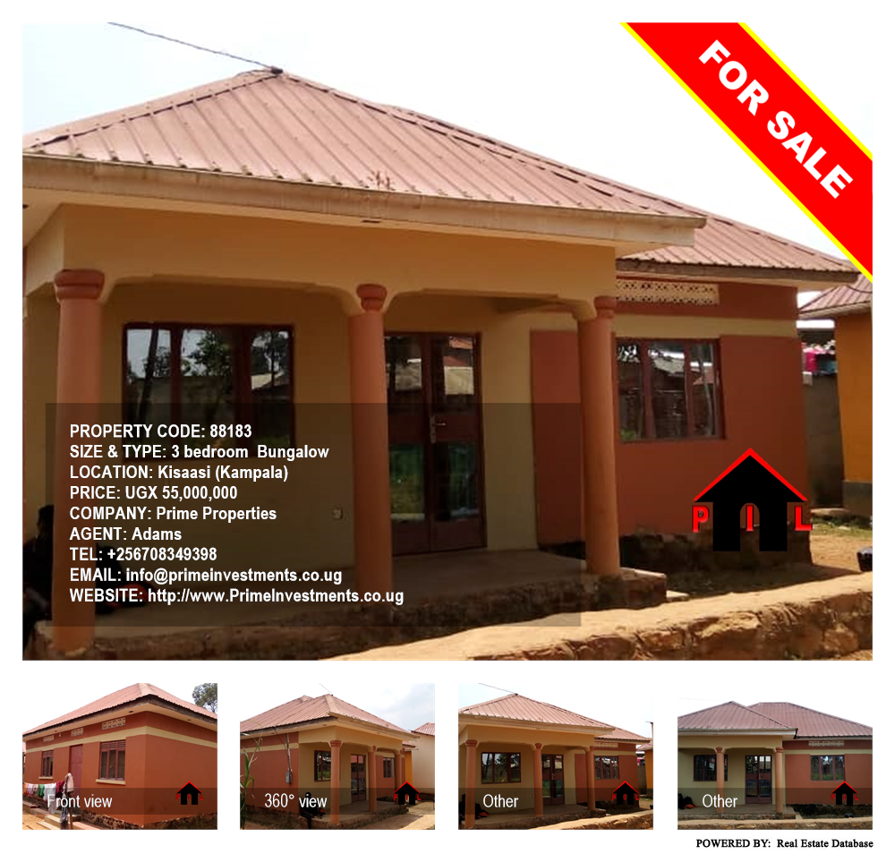 3 bedroom Bungalow  for sale in Kisaasi Kampala Uganda, code: 88183