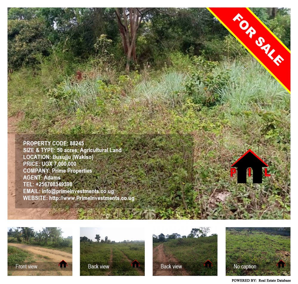 Agricultural Land  for sale in Busujju Wakiso Uganda, code: 88245