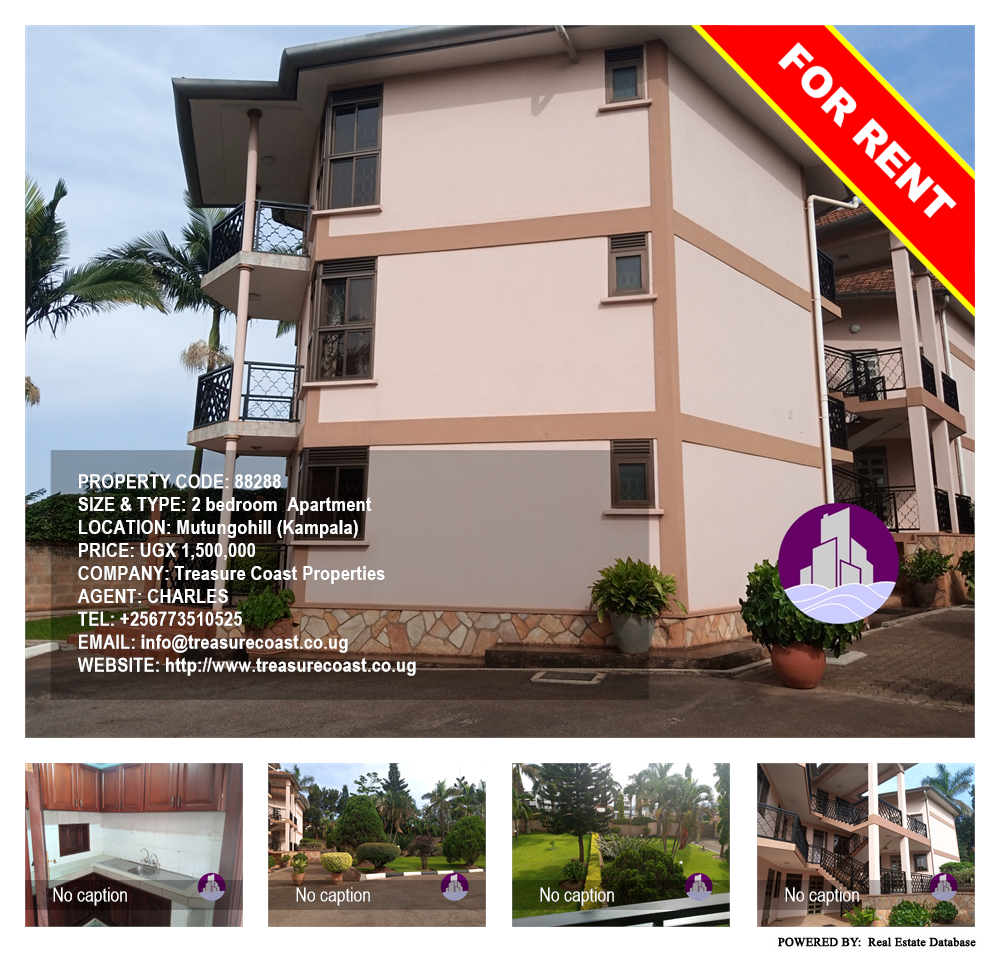 2 bedroom Apartment  for rent in Mutungo Kampala Uganda, code: 88288