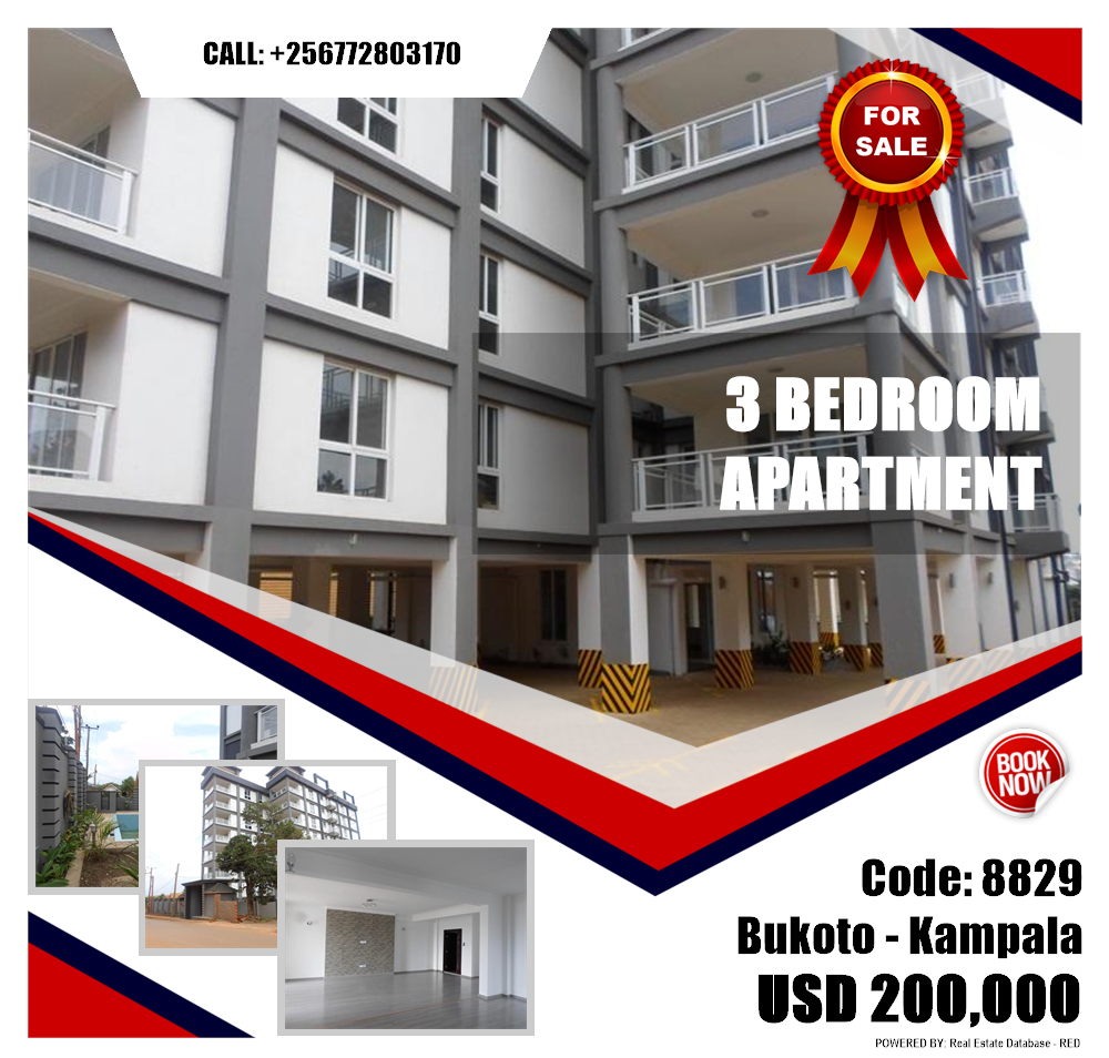 3 bedroom Apartment  for sale in Bukoto Kampala Uganda, code: 8829