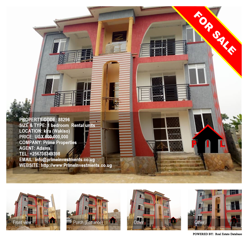 1 bedroom Rental units  for sale in Kira Wakiso Uganda, code: 88296