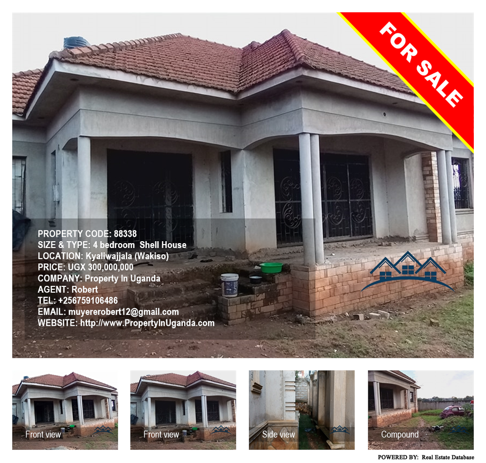 4 bedroom Shell House  for sale in Kyaliwajjala Wakiso Uganda, code: 88338