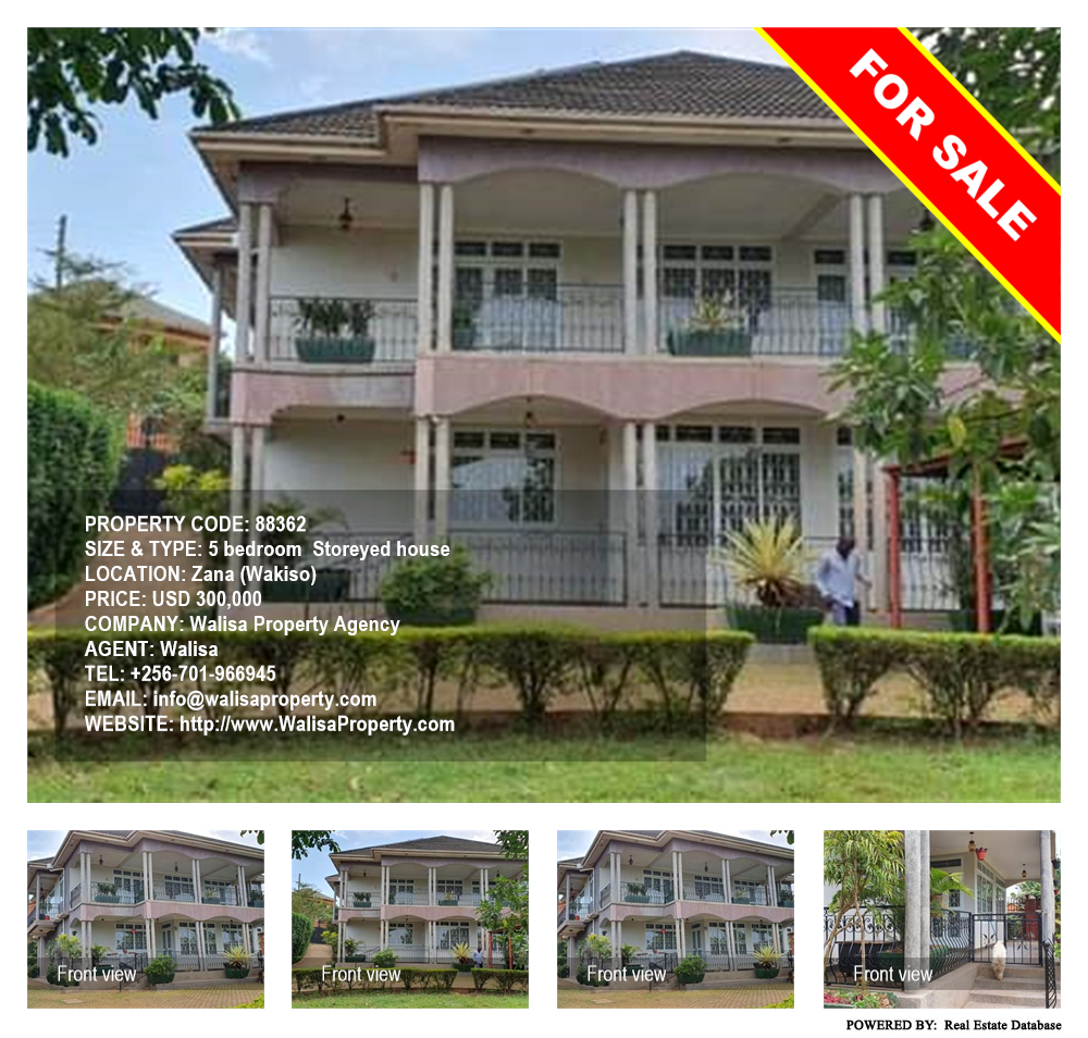 5 bedroom Storeyed house  for sale in Zana Wakiso Uganda, code: 88362