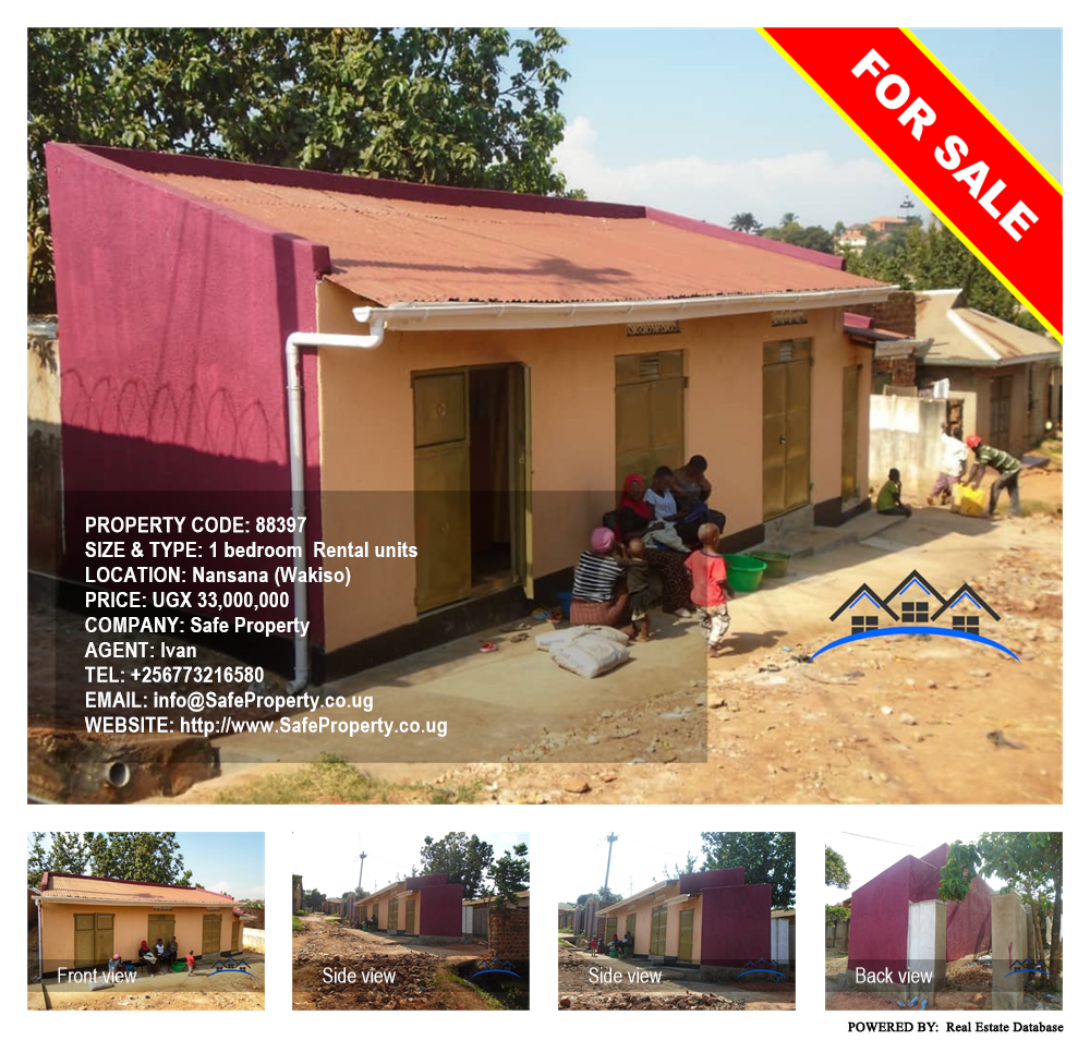 1 bedroom Rental units  for sale in Nansana Wakiso Uganda, code: 88397